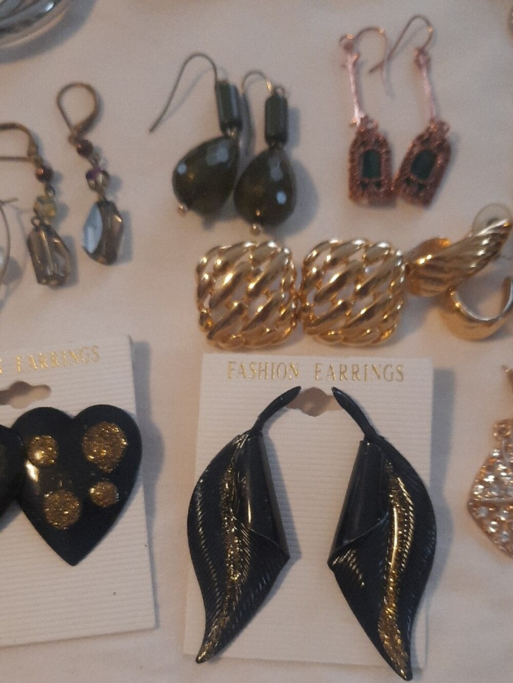 Mixed Women’s Fashion Earring Set - Silver, Black, Blue, Gold, Green - Picture 6 of 8